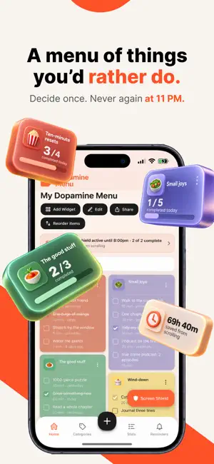 Dopamine Menu + App blocker screenshot 2