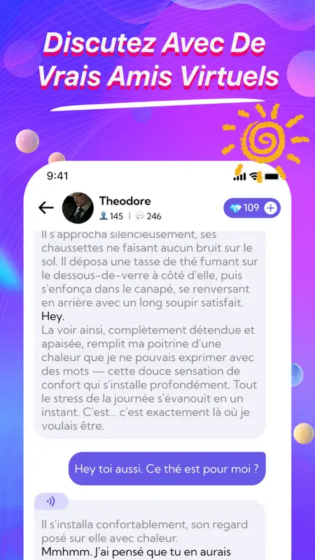 MeetAI：AI Friend Chat francais screenshot 4 of 4