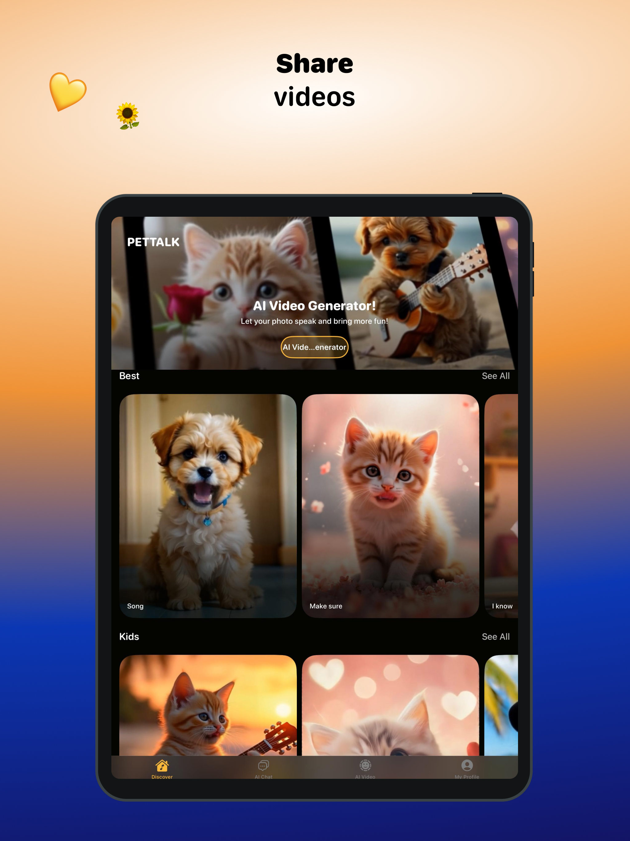 My Pet Videos: Cat,Dog Talking