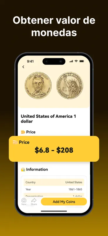 Identif. & valor de monedas screenshot 3 of 6