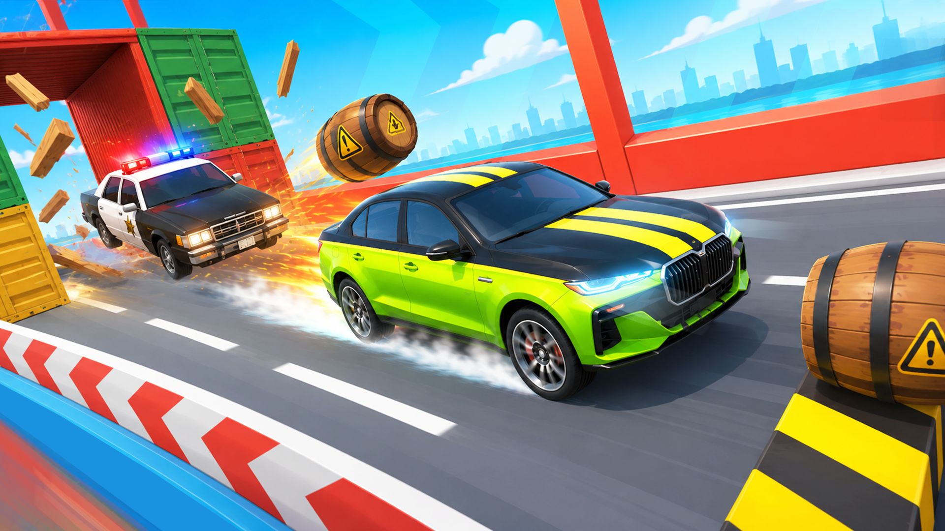 Mega Ramp Stunt Racing 3D screenshot 4