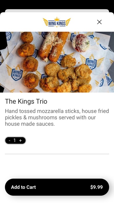 Wing Kings - Order Online iPhone screenshot 4 - Food & Drink app
