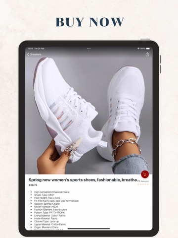 Beautiful Woman Shoes Store iPad screenshot