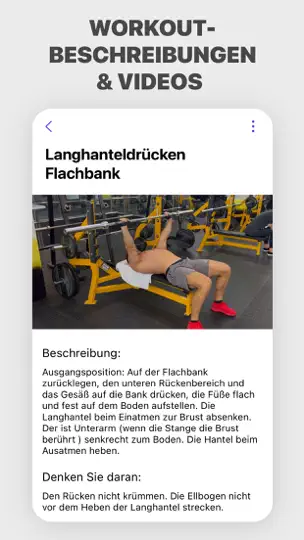 Screenshot von Fitness: Training Und Übungen auf dem iPhone 6