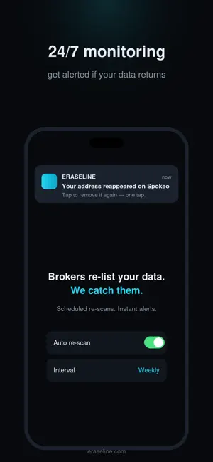 Eraseline: Data Broker Remove screenshot 2