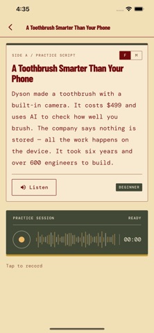 AIccentCoach screenshot 2