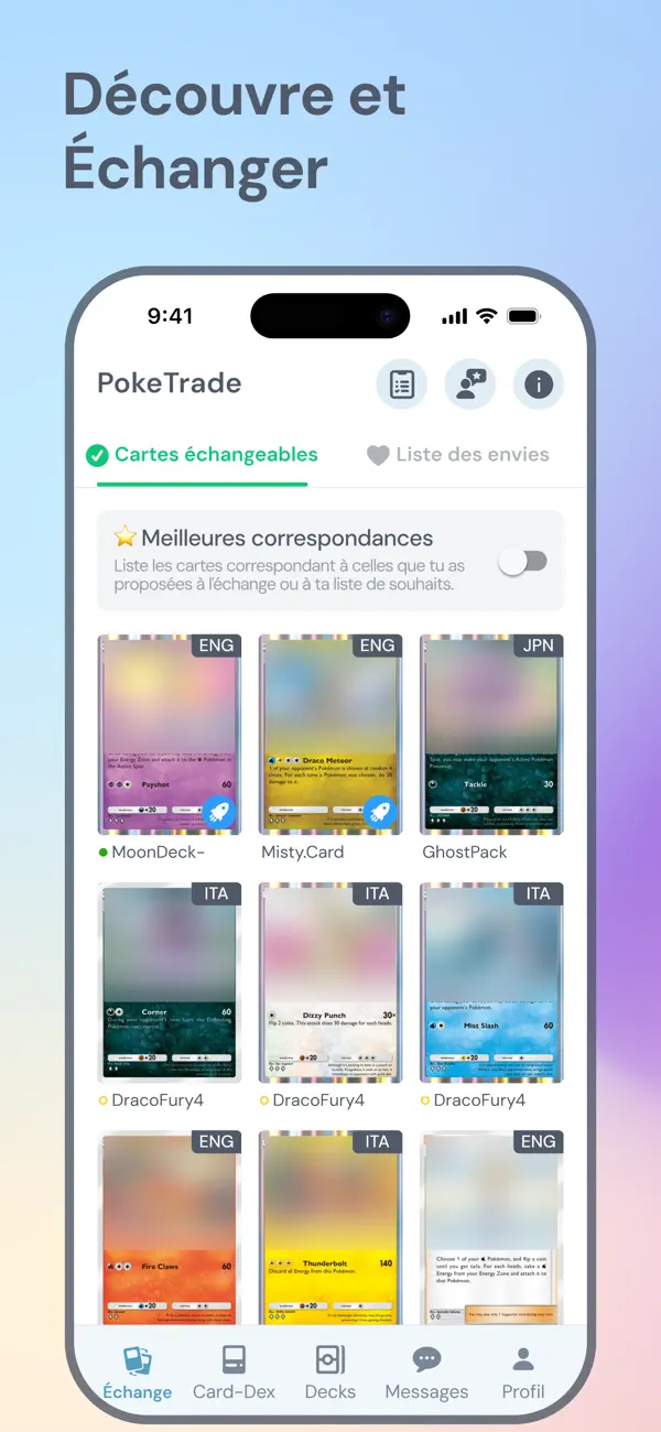 Screenshot #2 pour PokeTrade - pour JCCP Pocket