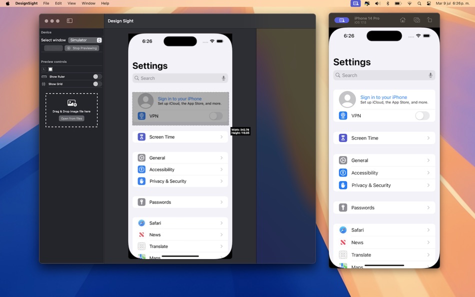 #1. Design Sight (macOS) Ved: Patricio Aguirre