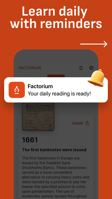 Factorium: Daily Knowledge Screenshot