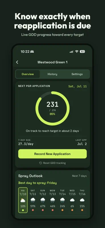 Turf Tempo: GDD Tracker screenshot 3 of 8