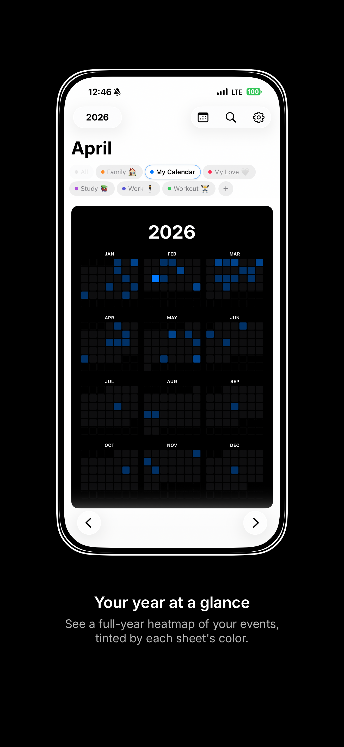 Tab Calendar -Organize in tabs screenshot 4