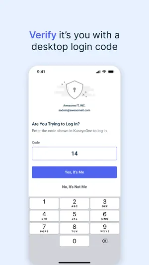 KaseyaOne Authenticator screenshot 2