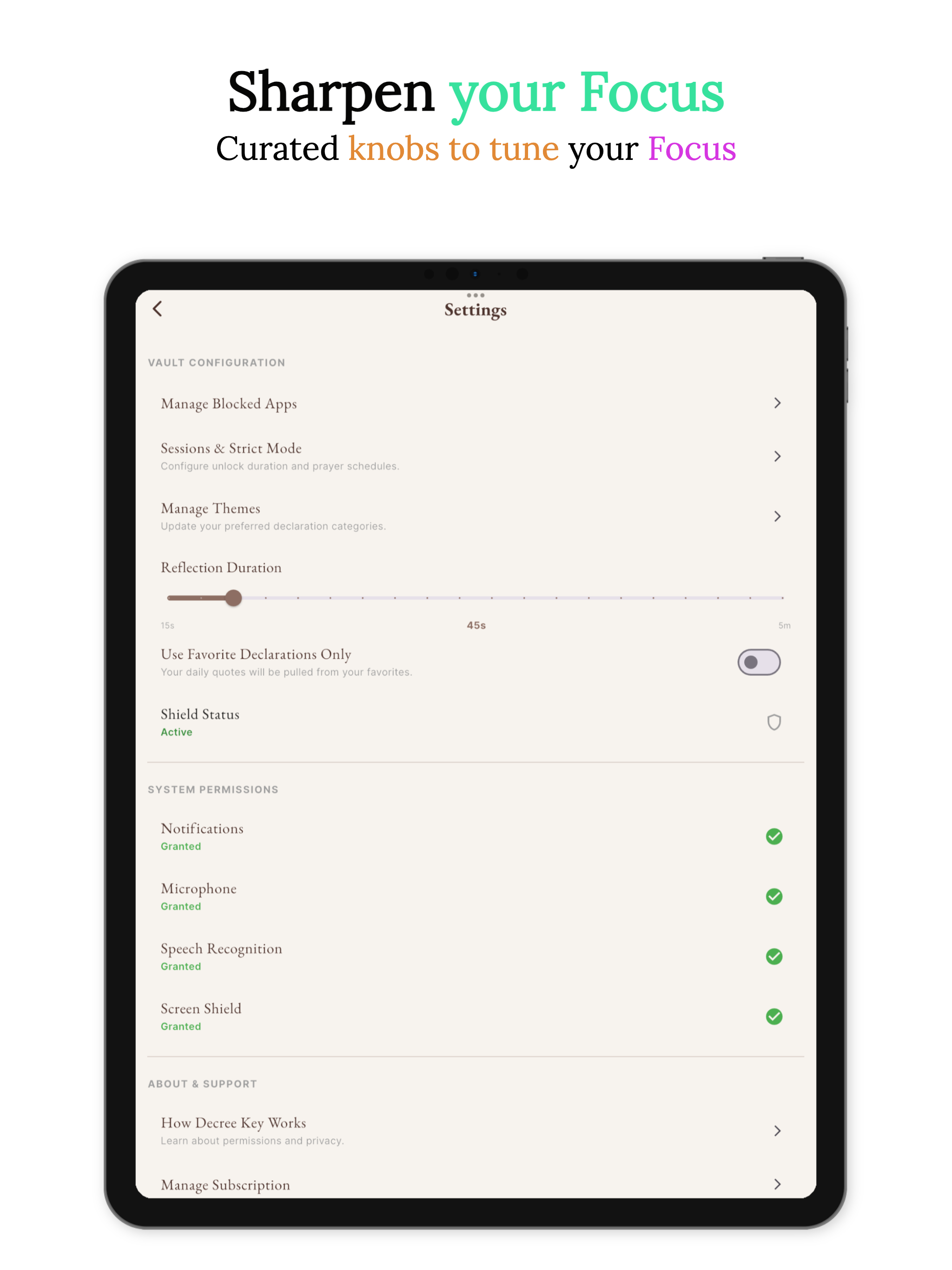 Decree Key - App Blocker