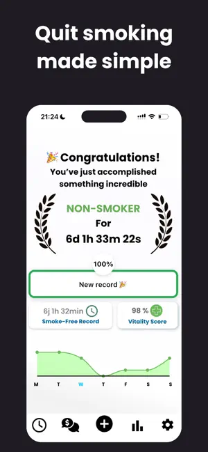 Stop –Quit Smoking screenshot 1