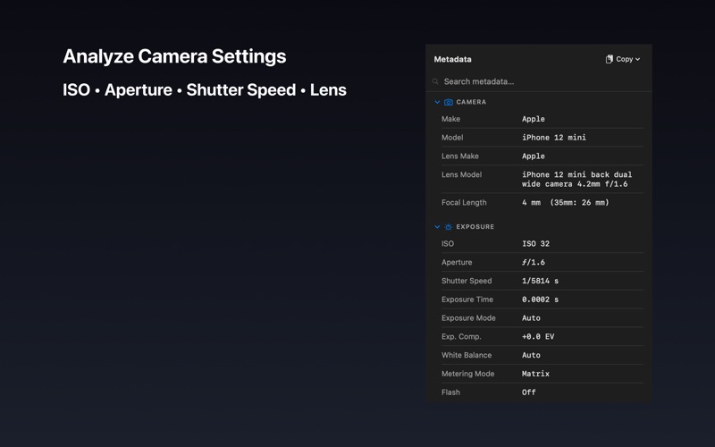 EXIF Viewer – Photo Metadata screenshot