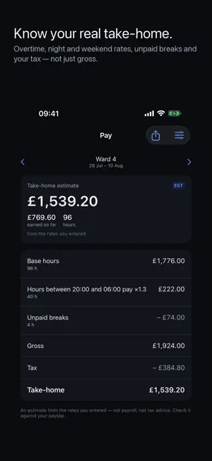 Shiftkeep: Shift Planner & Pay screenshot 3