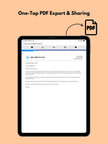 Letterhead Maker Templates iPad screenshot