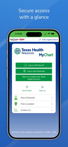 Texas Health MyChart screenshot
