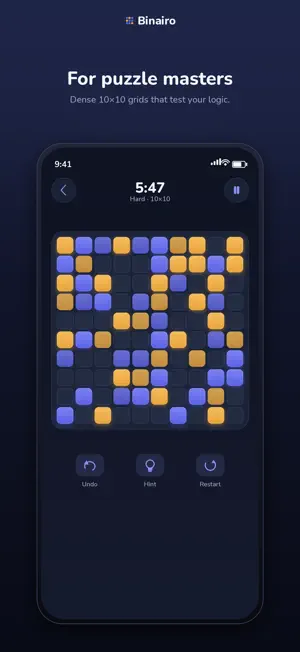 Binairo - Logic Puzzle screenshot 4