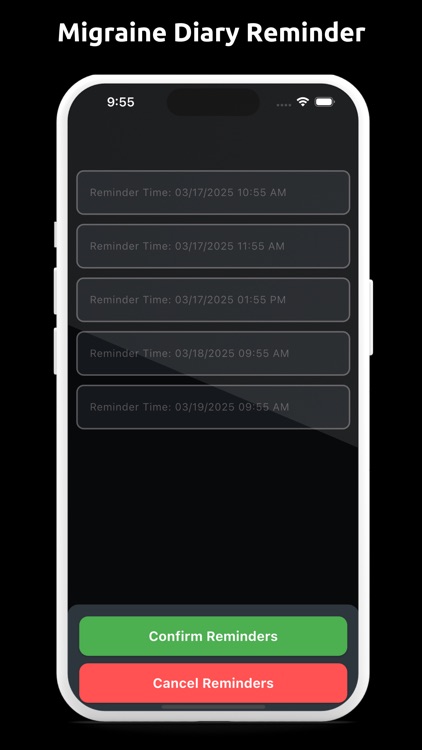 Migraine Diary Reminder