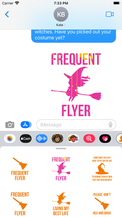 Halloween Witch Scary Stickers Screenshot