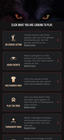 Wolfhammer Golf screenshot