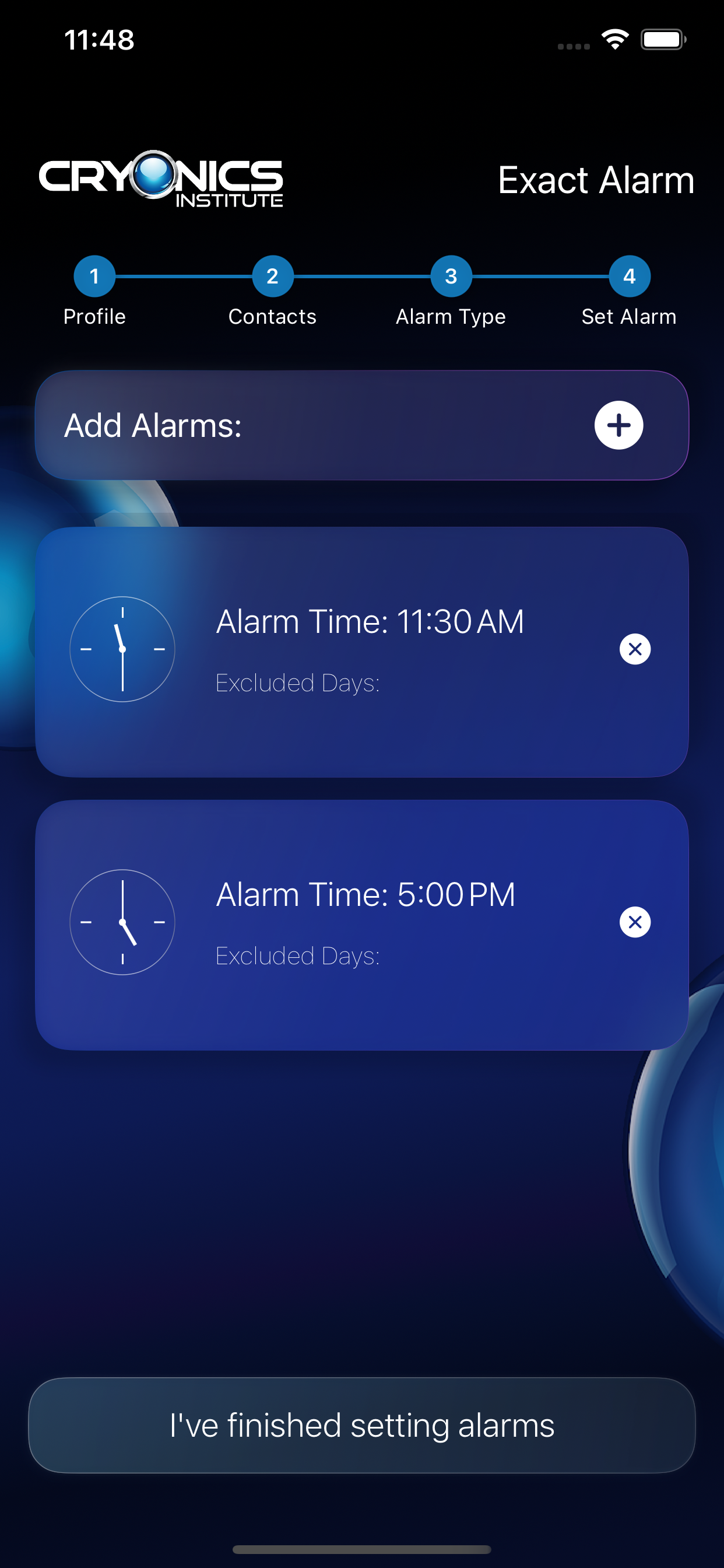 Cryonics Institute Check-In screenshot 6