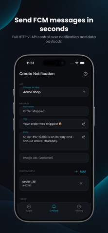 Fire Message: Push Tester Screenshot 1 of 5