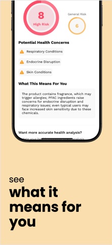 ALVA – Ingredient Risk Scanner screenshot