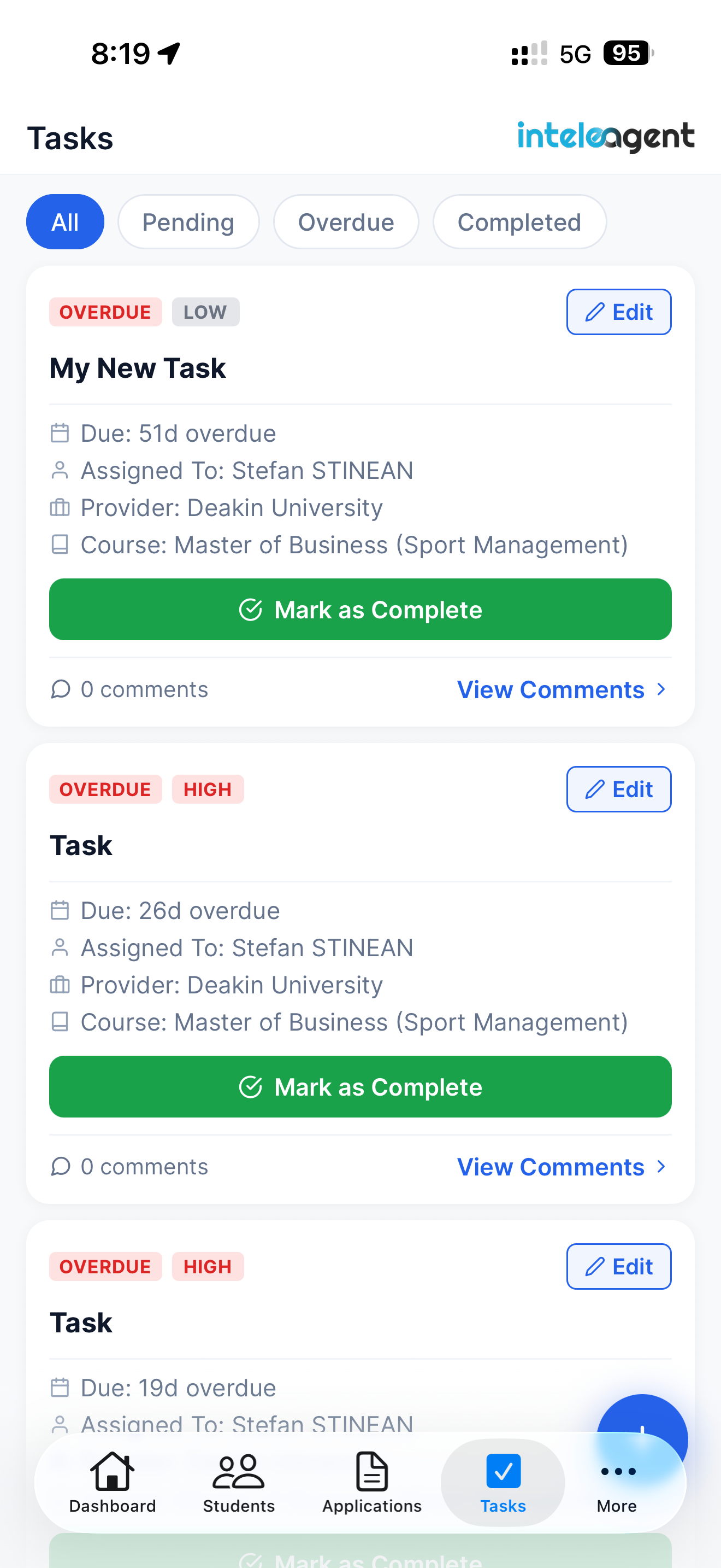 Inteleagent CRM screenshot 3