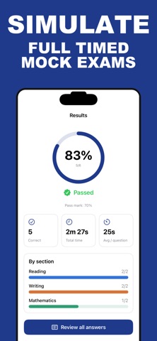 Praxis Core Test Prep 2026 iPhone screenshot