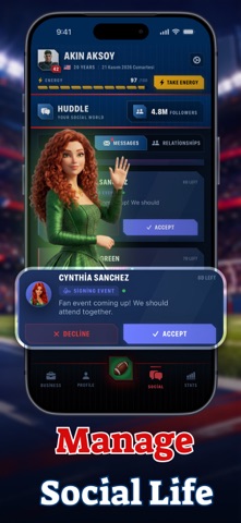 Football Life: Gridiron Career iPhone screenshot