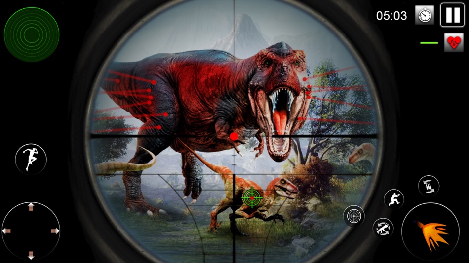 #1. Dino Hunter 3D-Hunting Games (iOS) 来自: Asim Nazir