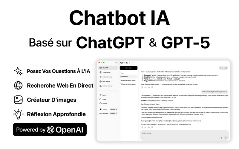 Screenshot #1 pour AI Chatbot・IA Chat Français 5