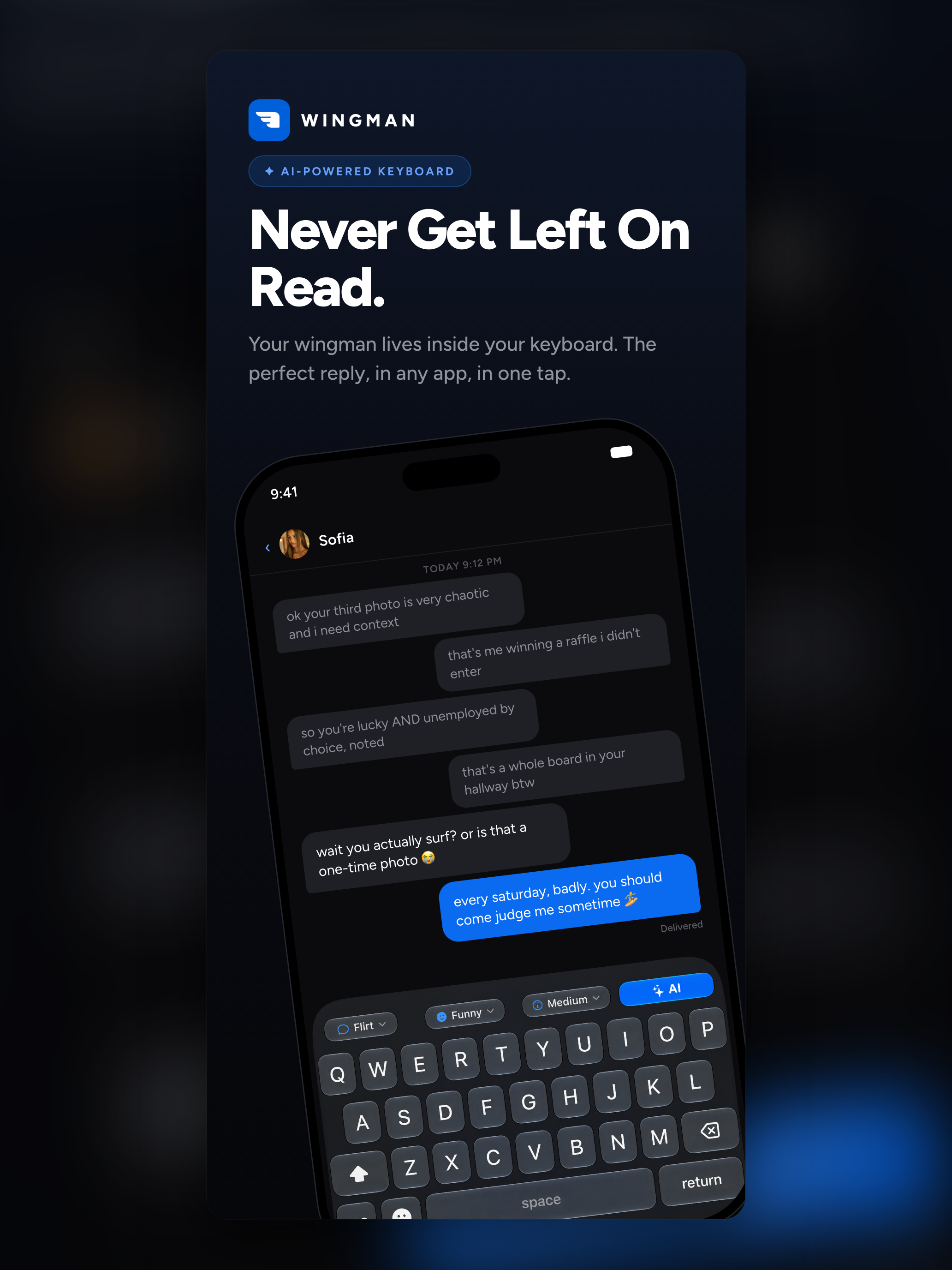 Rizz AI Keyboard — Wingman screenshot 10