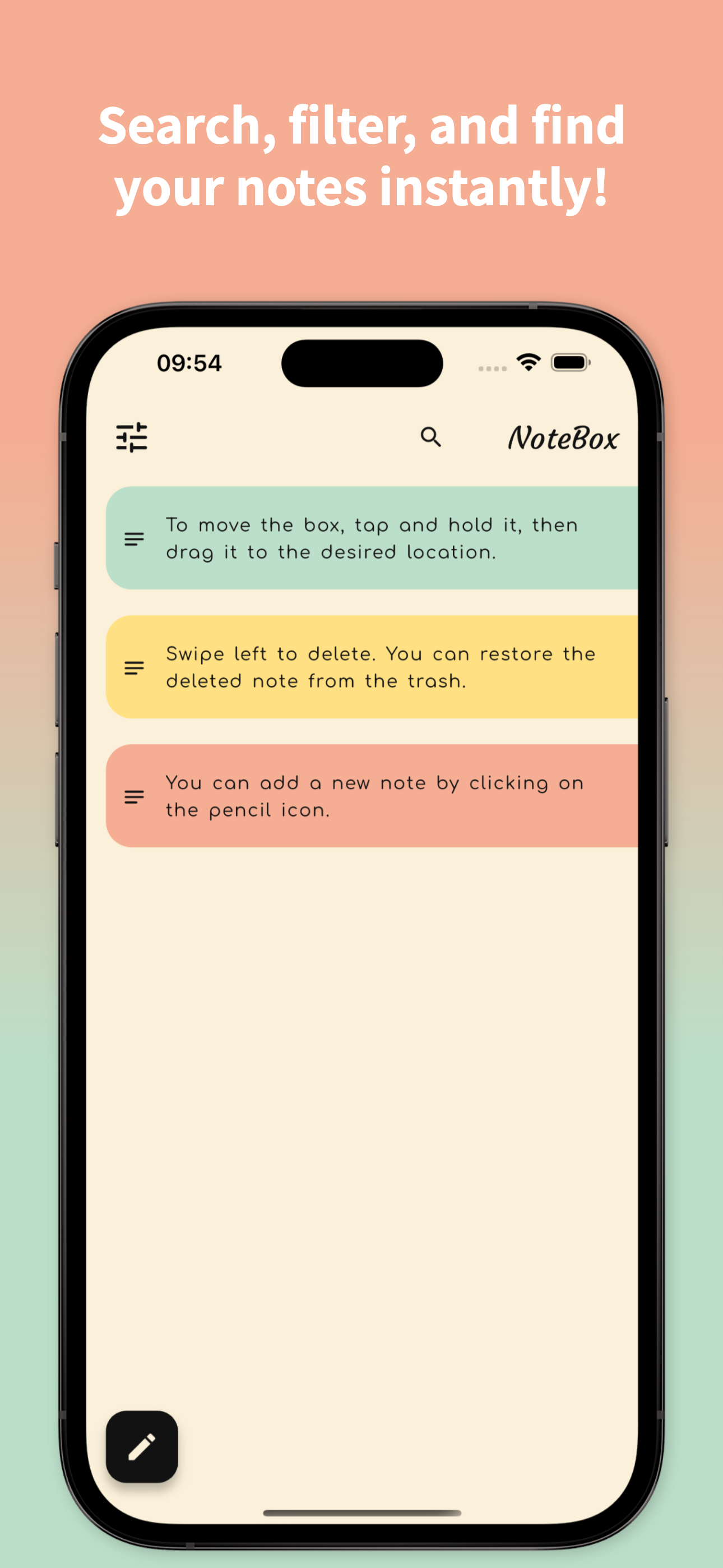 NoteBox: Sticky Notes & To-Do