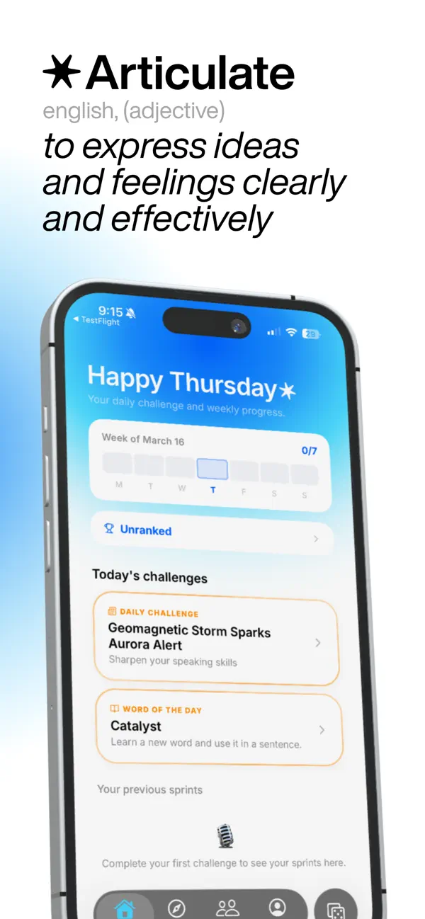 Screenshot #1 pour Articulate: speak smarter.