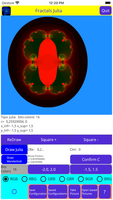 Screenshot #2 pour Fractals Julia
