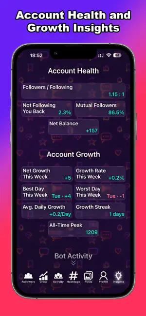 Followers: Unfollowers Tracker screenshot 3