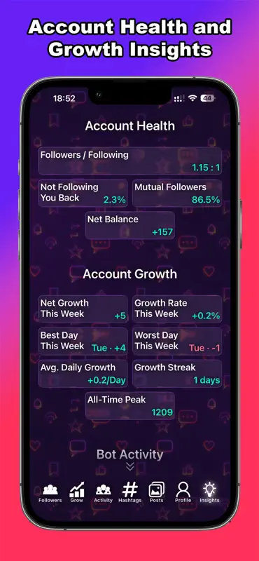 Followers: Unfollowers Tracker screenshot 3 of 6