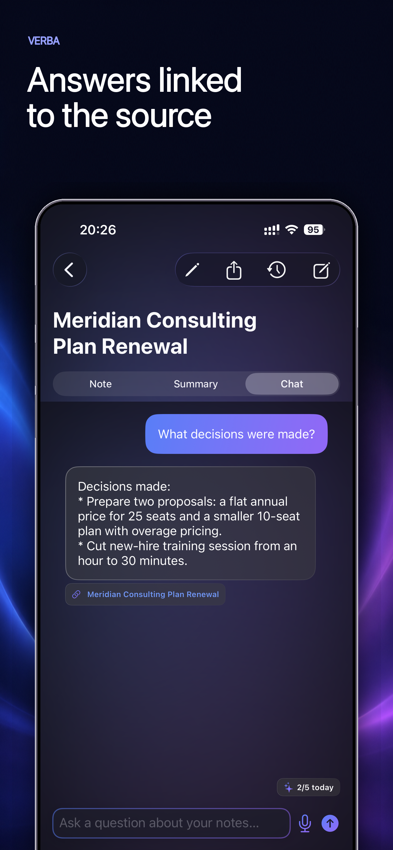 Verba: Private AI Voice Notes screenshot 2