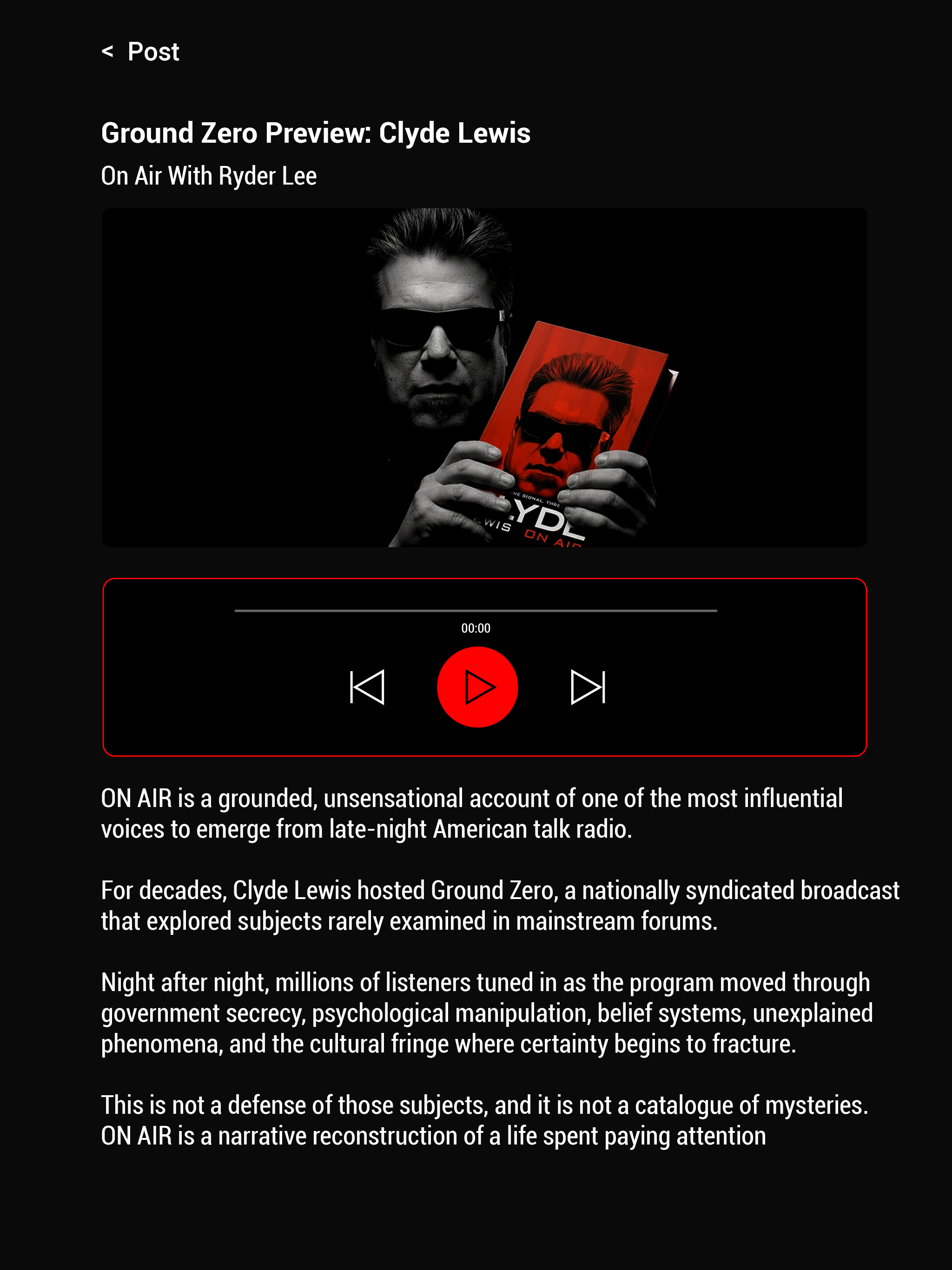 ON AIR: Disclosure Talk Radio