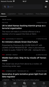 POLITICO Europe Edition screenshot