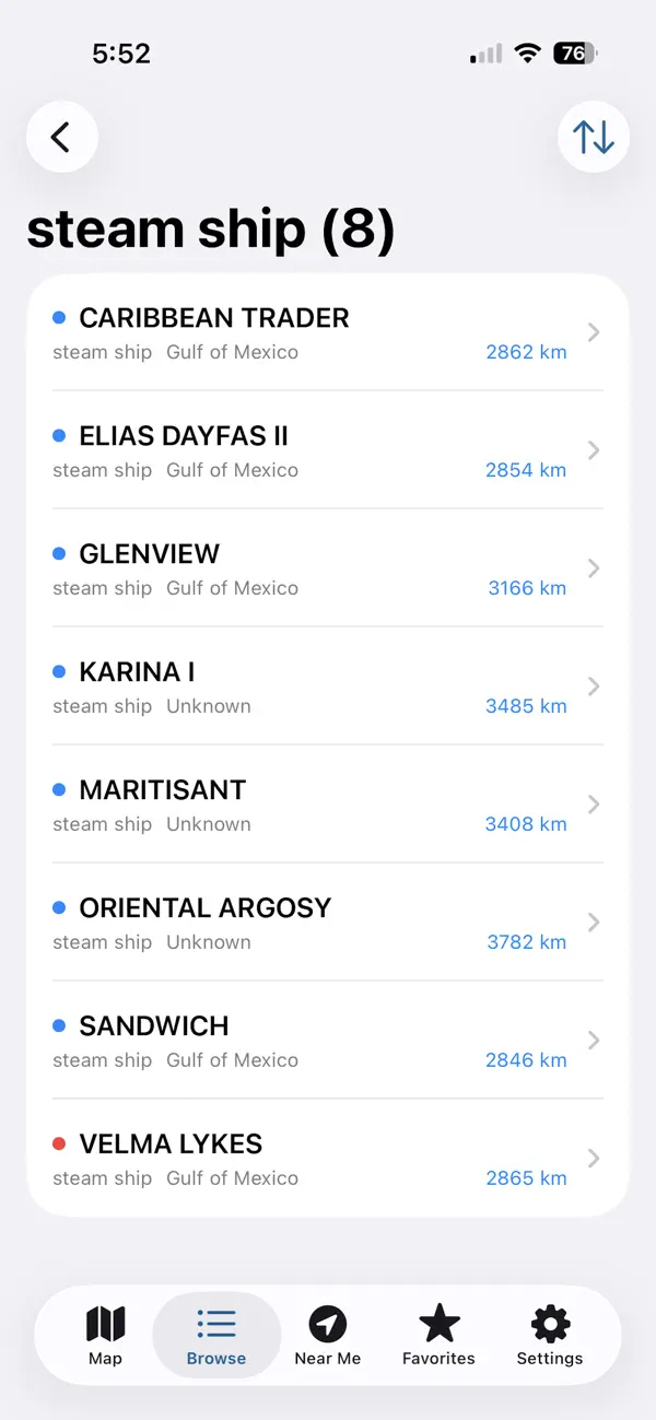 #5. WreckMap (iOS) Por: Arctic Surf Designs