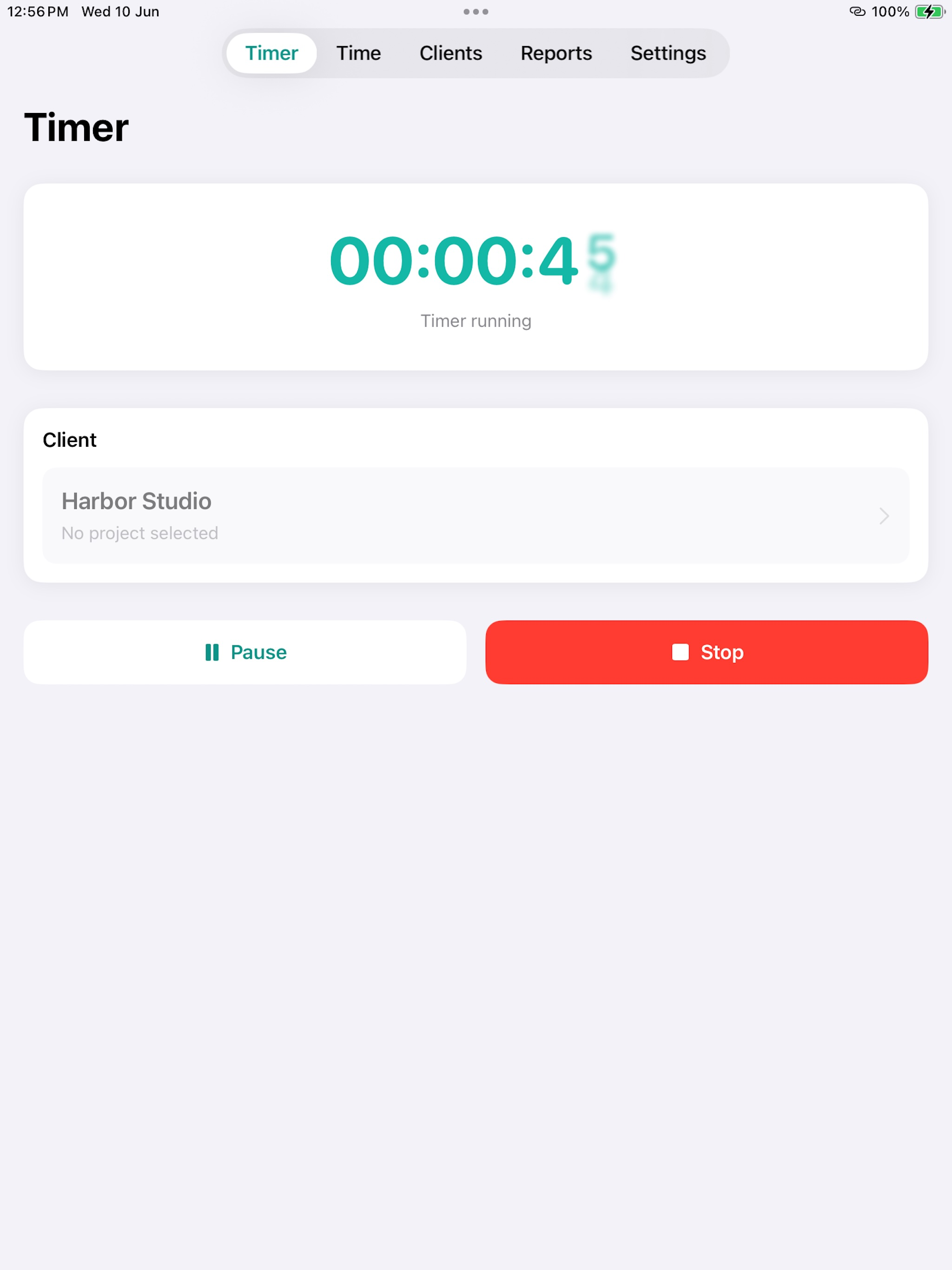 Client Time Counter