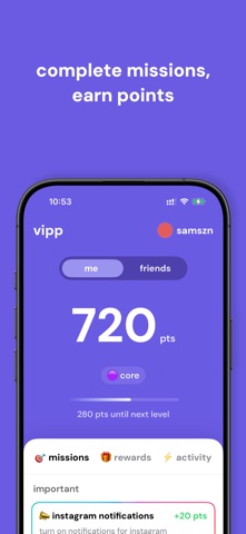 vipp: earn. unlock. repeat. Screenshot 1 of 3