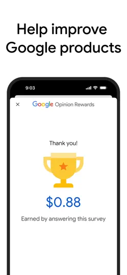 Google Opinion Rewards iPhone Screenshot 3