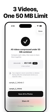 Video Compressor: Size Limit Screenshot 2 of 5