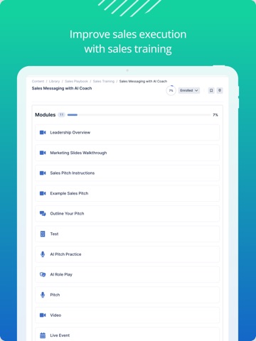 SalesHood iPad screenshot