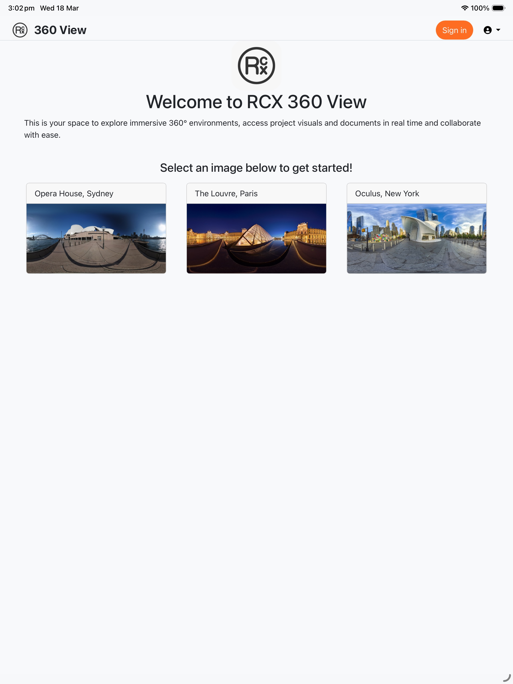 RCX 360 View